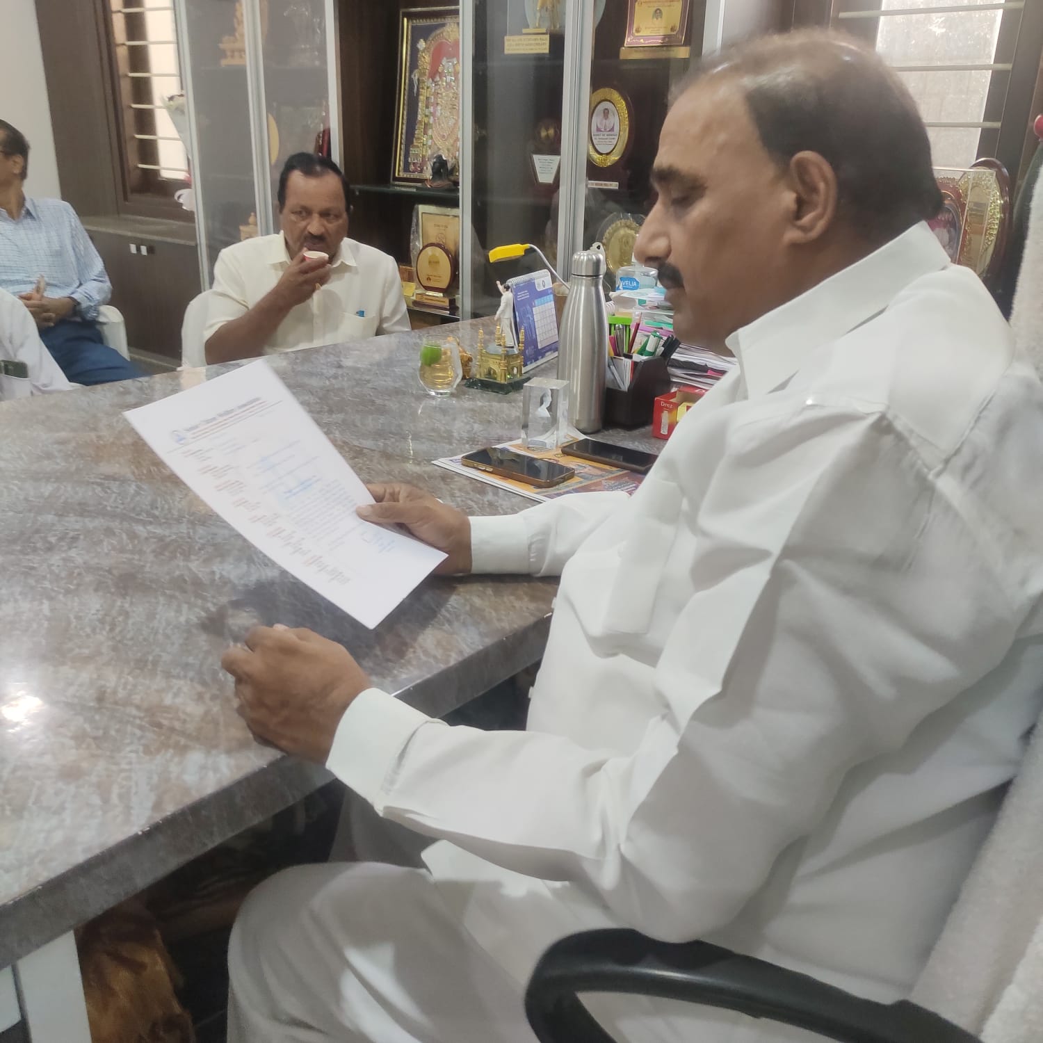 MLA Gandhi garu inauguarating website 4  .